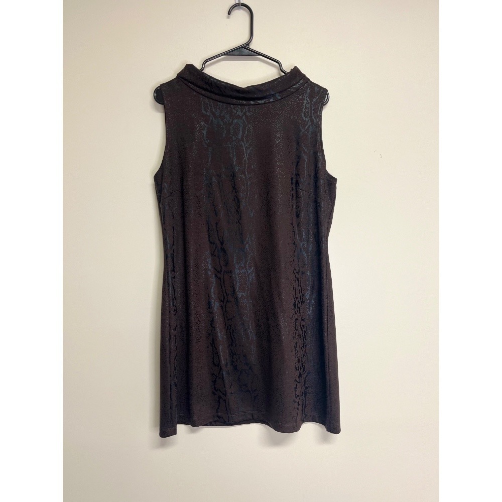 IMAN Women'sβ Brown Snakeskin Print Dress Size L